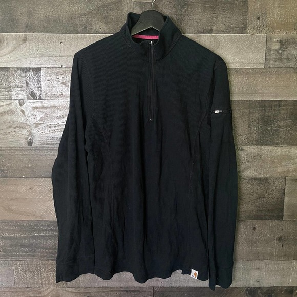 SOLD Carhartt Womens 1/4 ZIp Thermal Knit XXL - Picture 1 of 3
